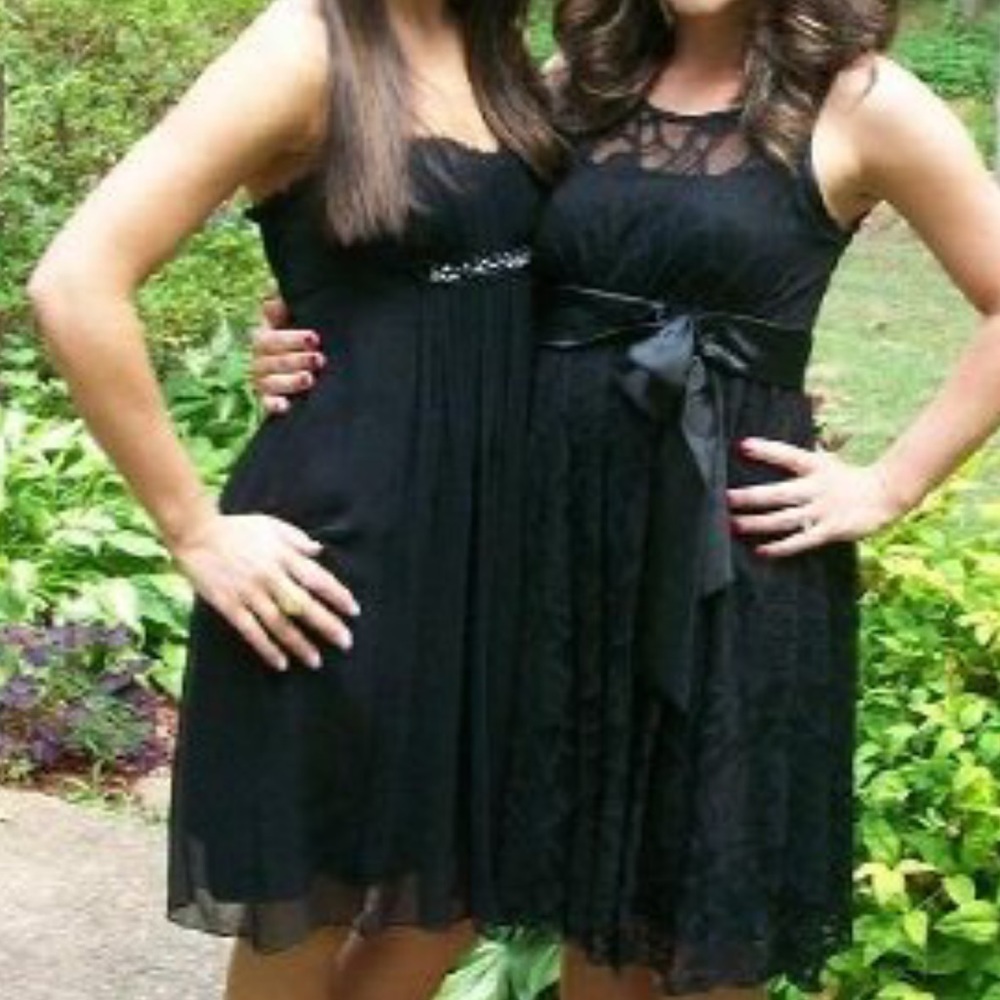 Strapless silk BCBG Little Black Dress